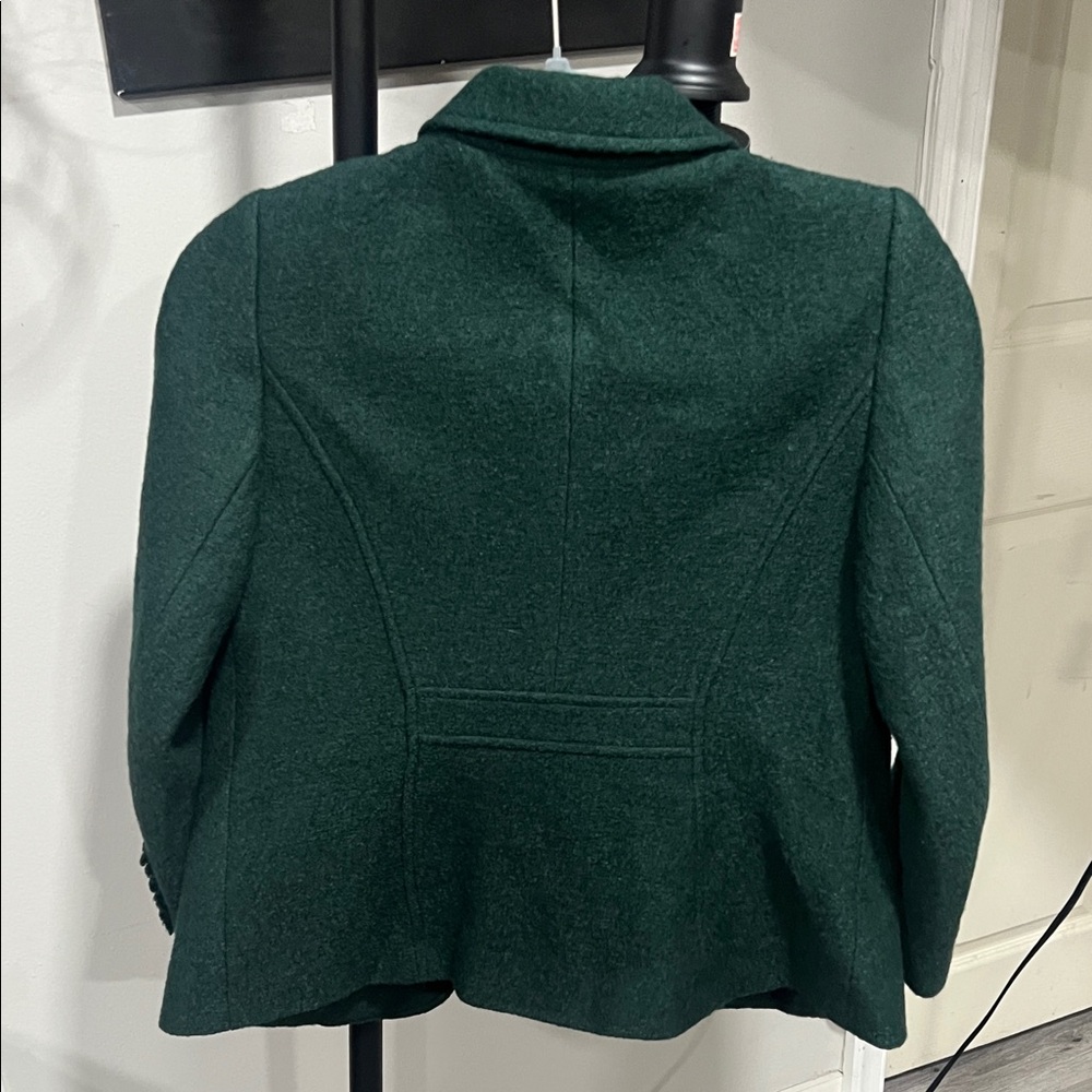 Talbots Forest Green Button-Up Jacket - image 5